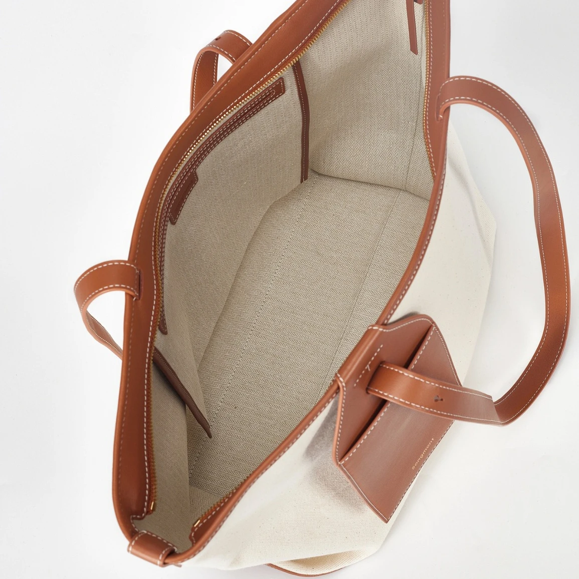 Original 2024 New Songmont Niche Hanging Ear City Vacation Tote Bag Large Capacity Commuter One Shoulder Underarm Canvas Bag