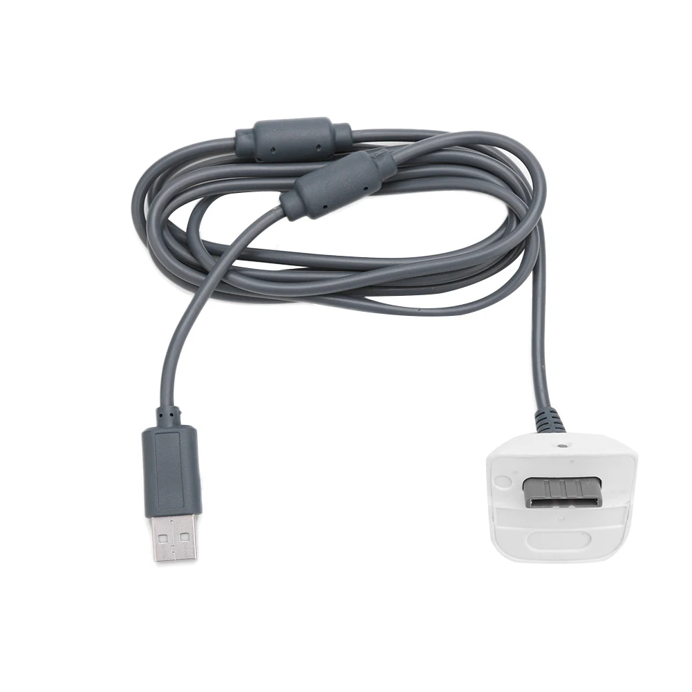 Xbox 360 게임패드용 1.8m/6피트 USB 충전 케이블 와이어 코드 교체용 충전기