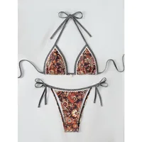 2026 New Halter String Triangle Two Piece Bikini Women Swimwear Female Swimsuit Bathers Bathing Swimming Suit Beachwear Summer - Image 6