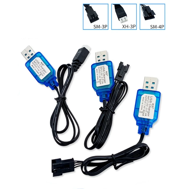 Paquete de batería NiMh/NiCd, Cable cargador USB para coche