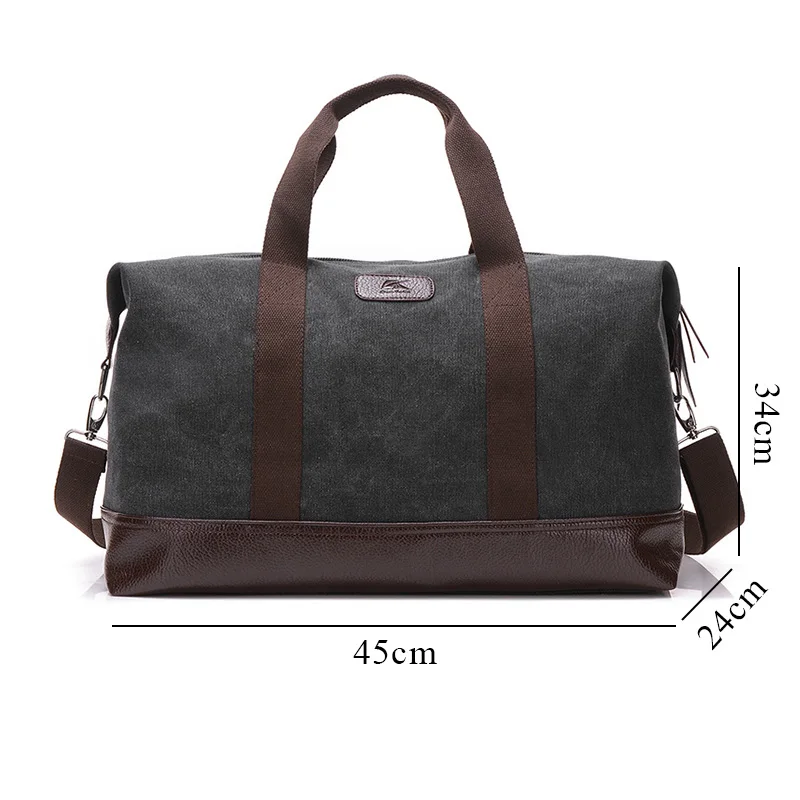 Vintage Canvas Bags for Men Travel Hand Luggage Bags Weekend Overnight Big Outdoor Storage Bag Large Capacity Duffle Bag
