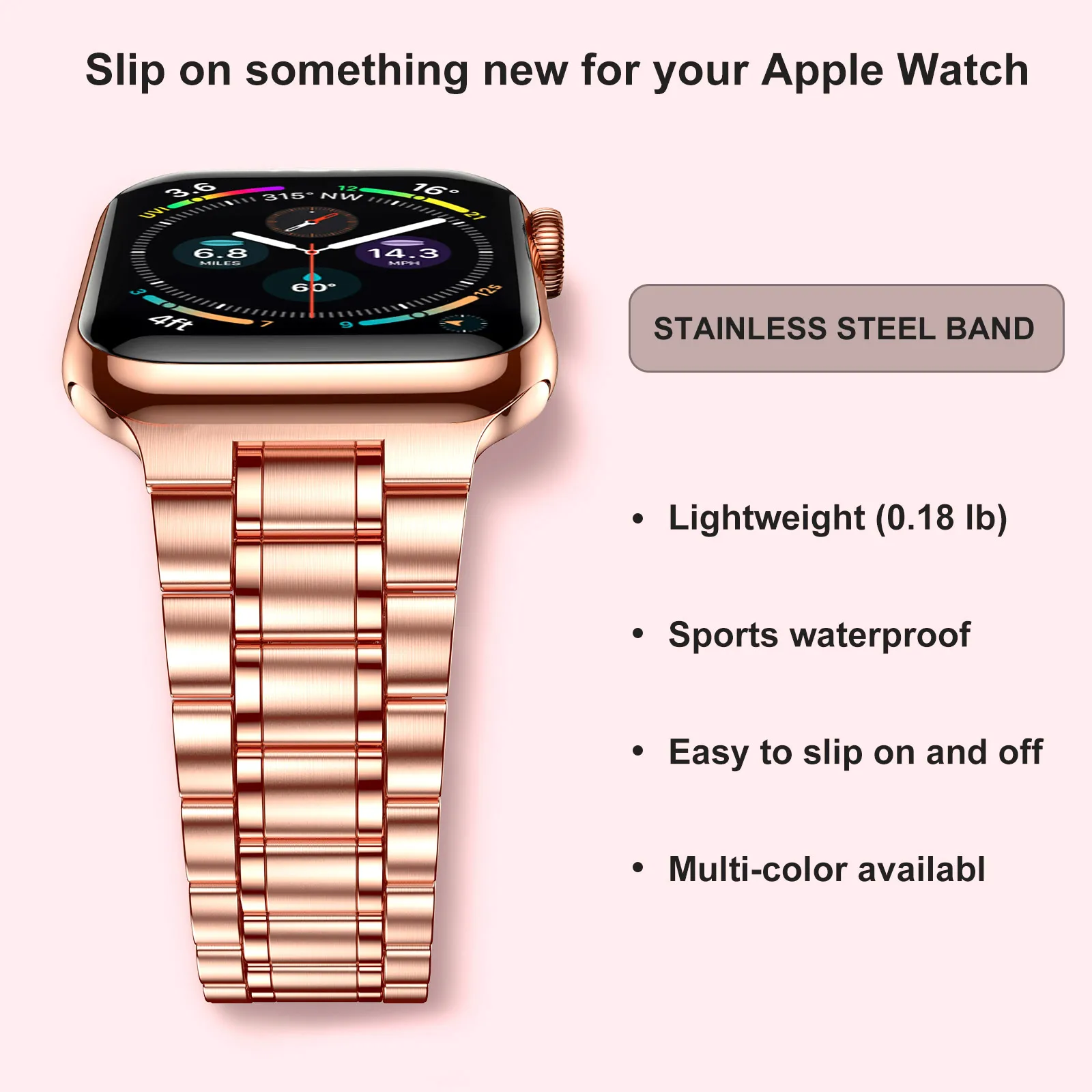 case+Strap for Apple watch Ultra band 44mm 40mm 45mm 41mm 42mm 38mm Metal Stainless Steel bracelet iWatch Series 3 5 6 SE 7 8
