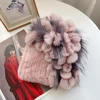 2023 Fur Winter Hat for Women 100% Real Rex Rabbit Fox Fur Hat Rex Rabbit Fur Caps Lady Winter Warm Headwear Women's Fur Hats 4