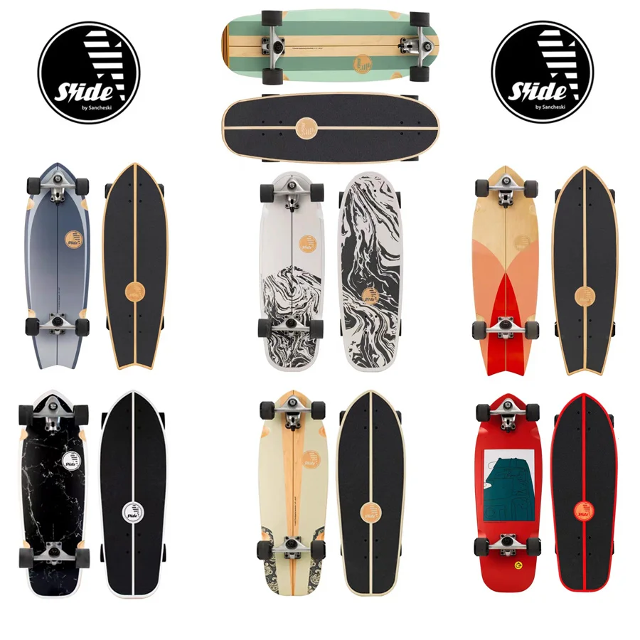 slide surf skateboard decks trucks wheels bearings whole kit and slide land surf skating items, good quality cheap