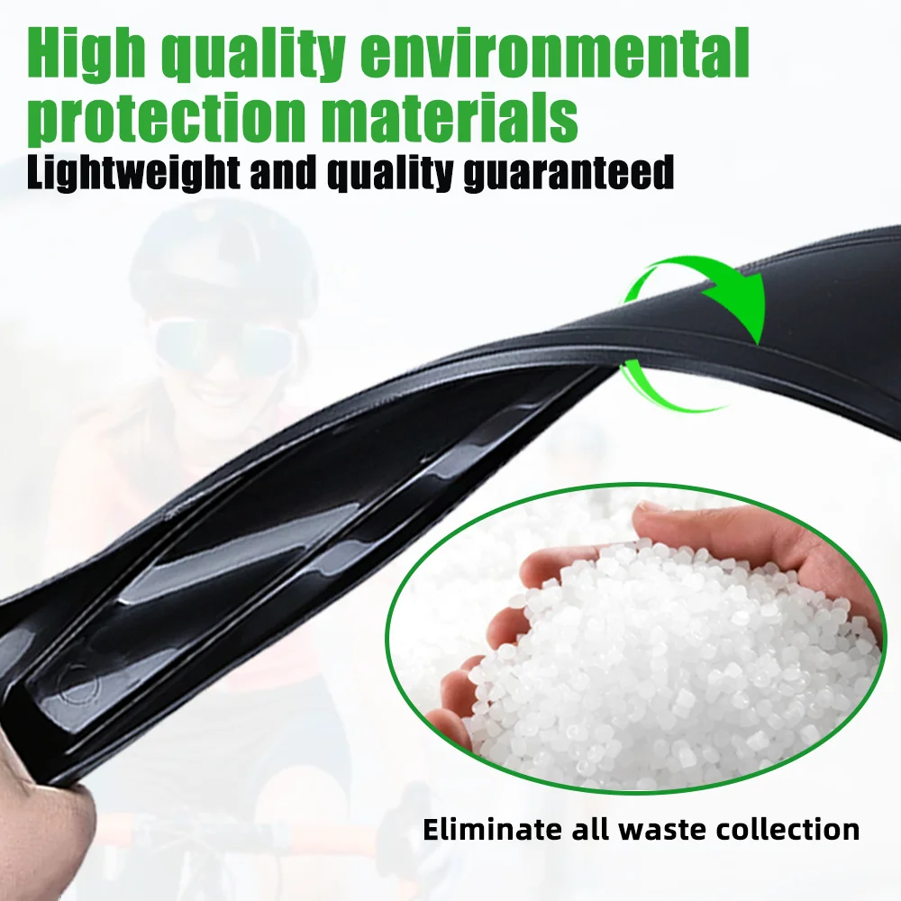 RBRL MTB Bicycle Fender Adjustable Front Rear Bike Mudguard Quick-release Splash-proof Widen Fenders for 26/27.5/29" Bicycle bicycle fender