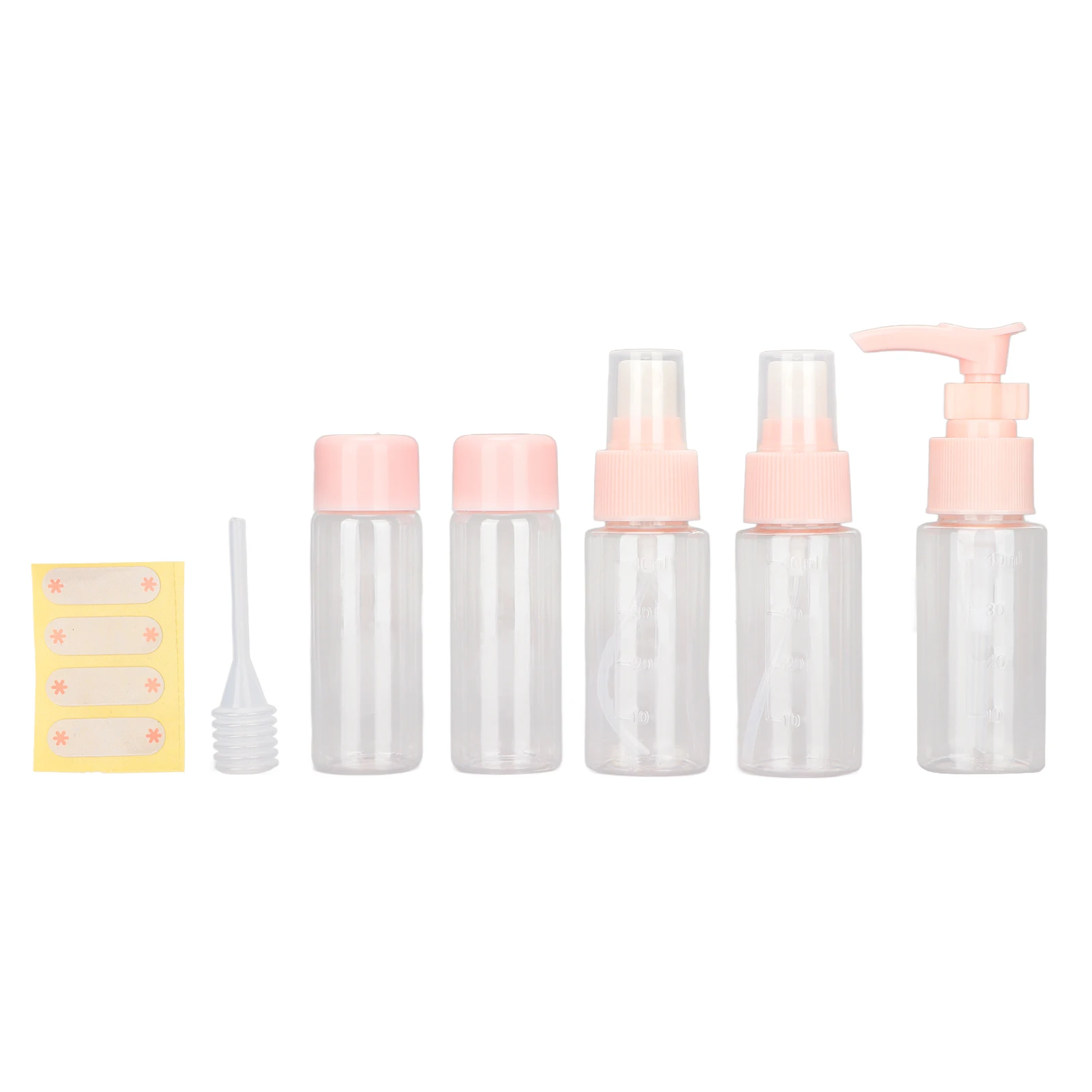 

Portable Travel Toiletry Bottles Set Transparent Empty Refillable Bottles Wide Application Travel Containers Shampoo Bottles
