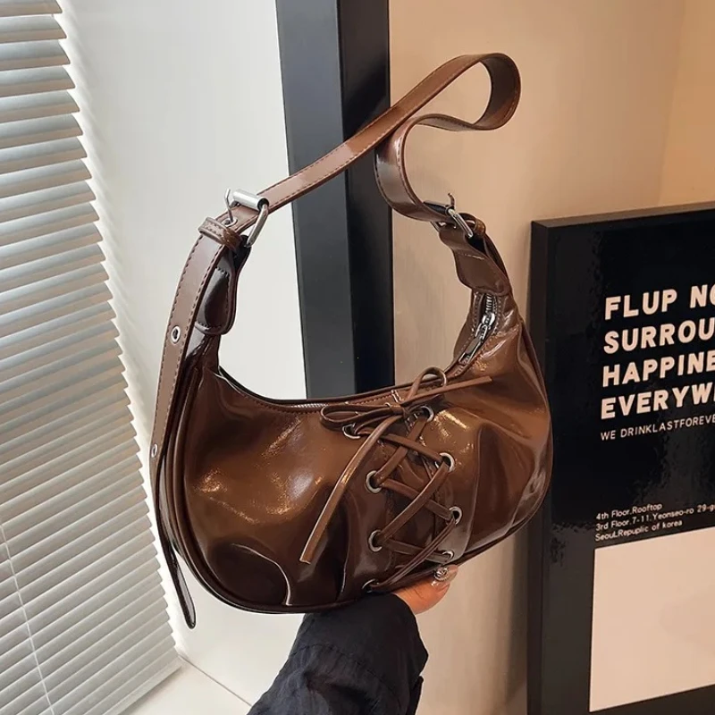 Shoulder Bag for Women Girls Trendy Evening Clutch Purse Pu Leather Under the Arm Purses Slings Bag Handbag Saddles Bag bolsos