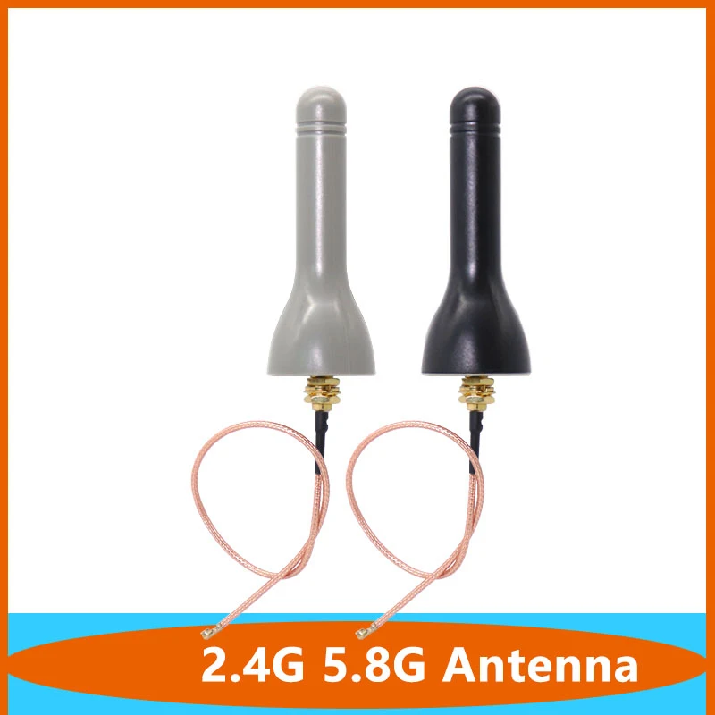 

Dual Band 2.4G 5G 5.8G Omni WiFi High Gain 8dbi Cabinet Antenna Omnidirection Wireless Combination Aerial with IPEX U.fl SMA