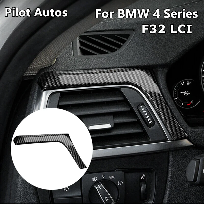 

Для BMW 4 серии F32 LCI Mail Drive Main-Pilot решетка воздуховода отделка рамы из натурального углеродного волокна наклейка для украшения интерьера автомобиля