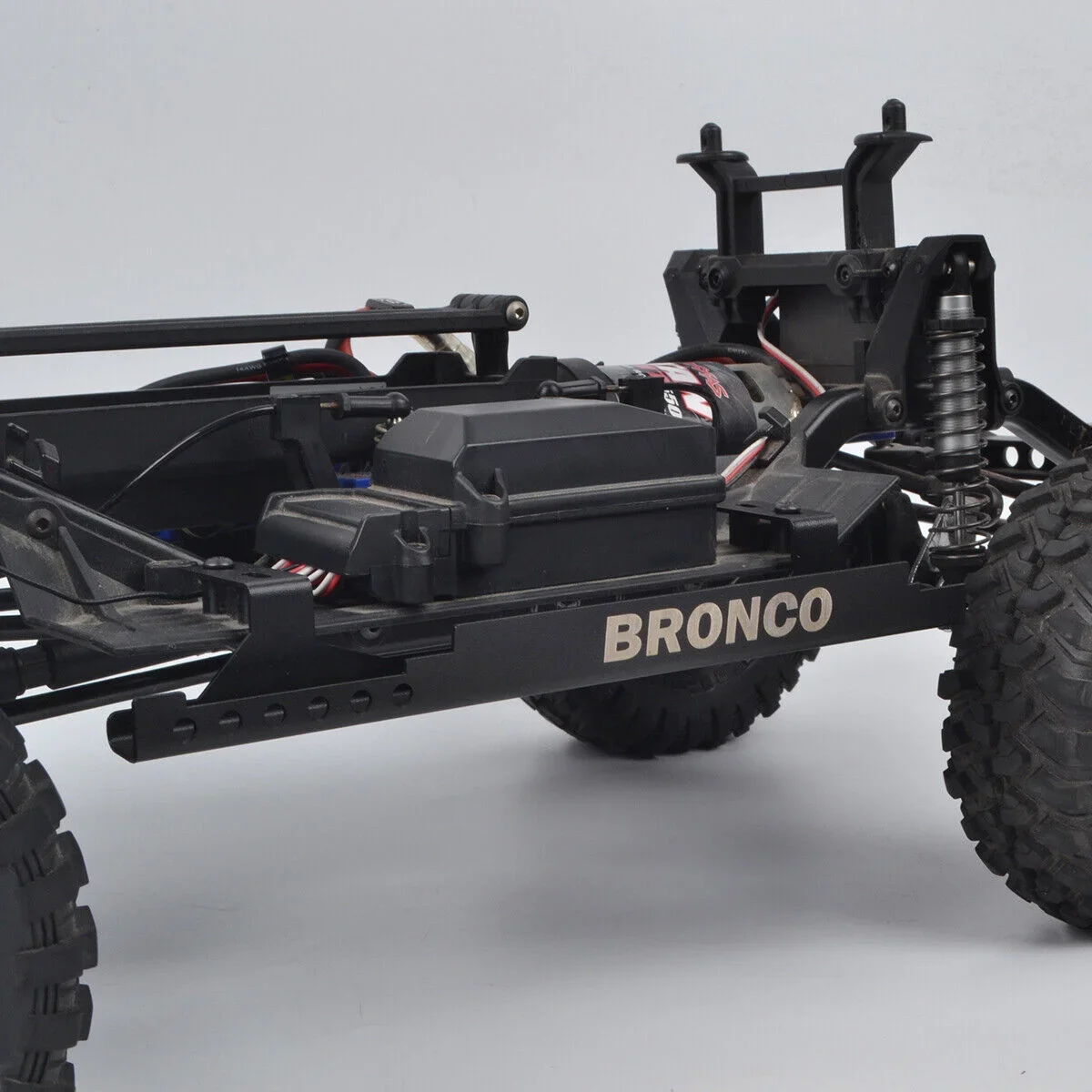 RcAidong Stainless Rock Slider Plate for Traxxas TRX-4 Ford Bronco 2021 1/10 RC Crawler Off-Road Car