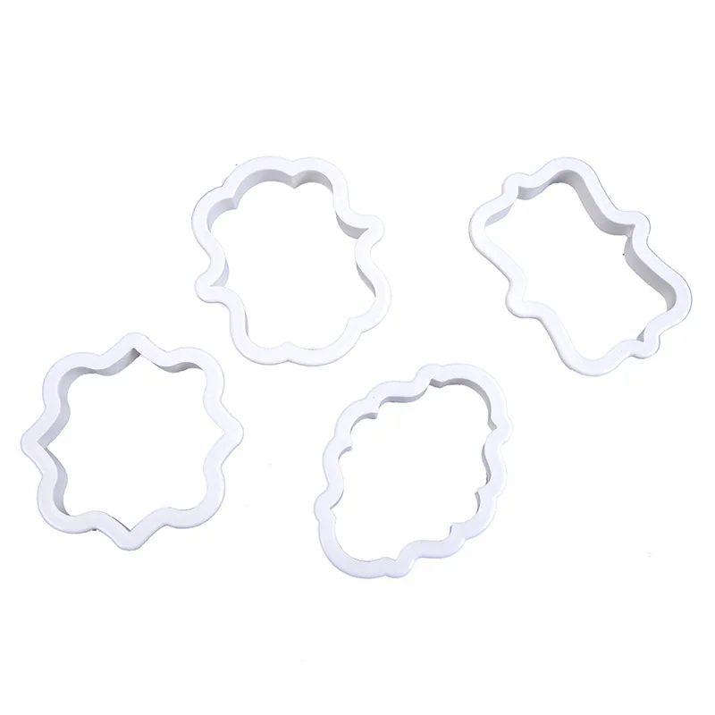 4 Piece Plastic Cookie Cutter Set for Baking