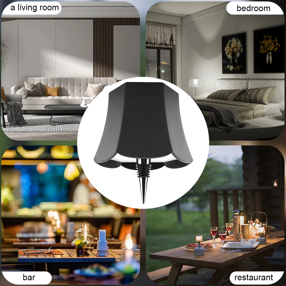 2000mAh Wireless LED Wine Bottle Lamp Rechargeable Vases Led Light Bar Dining Mushroom Lamp Touch Control Decoration Night Light 5