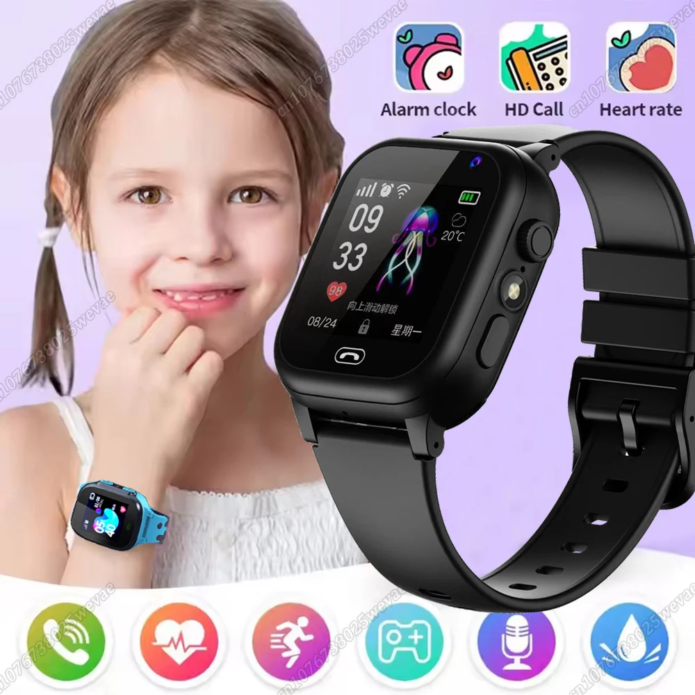 2026 New Mini Kids Phone 4G Sim Card 2G Internet SOS Location Kids Smart Watch Call Camera Smartwatch Girl Boy Birthday Gifts 1