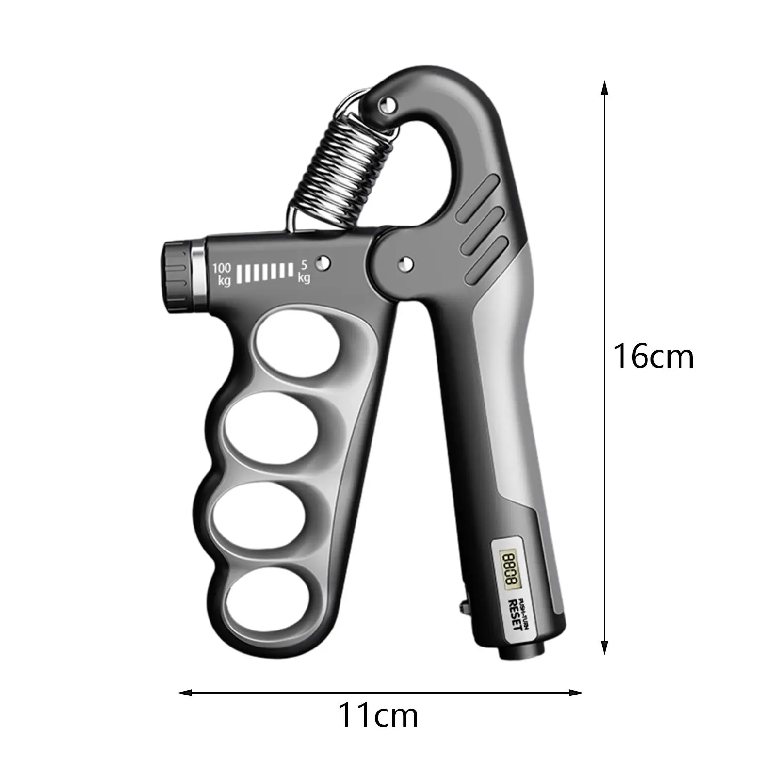 Hand Grip Strengthener Heavy Duty Home Gym Finger Grip Device with Counter