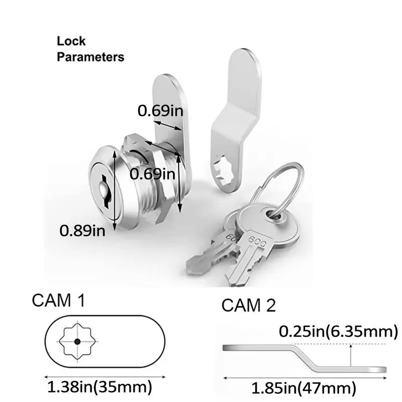 Cabinet Drawer Latch Button Locks Camper Car Push Lock 20mm For Furniture Hardware Accessories