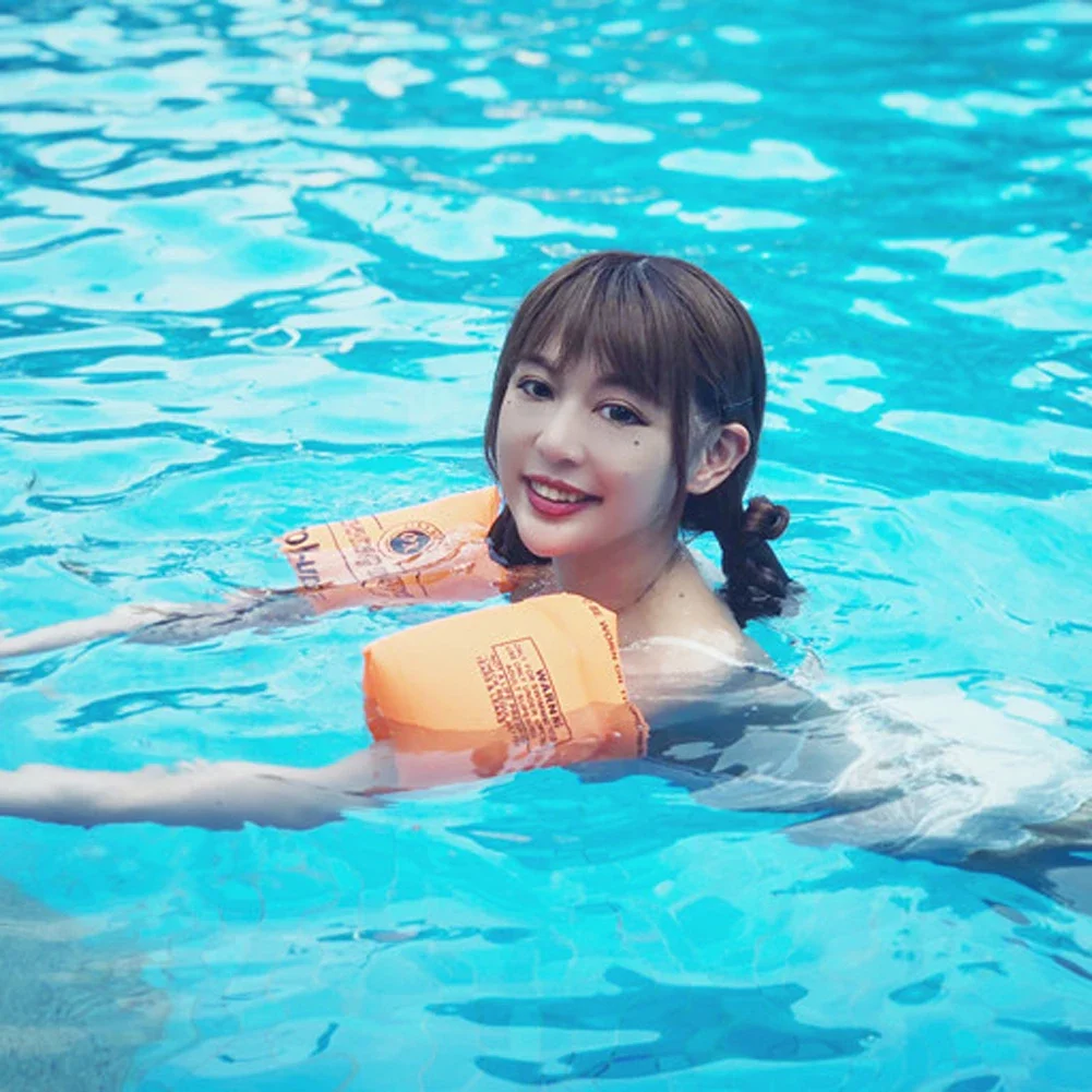 Inflatable Swimming Arm Rings Arm Float Inflatable Pool Floating Circle Sleeves Rings Pool Buoys Armbands For Swimming