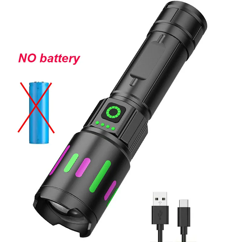 أقوى مصباح ليد جيب قابلة للشحن مصابيح كاشفة بلمبات...