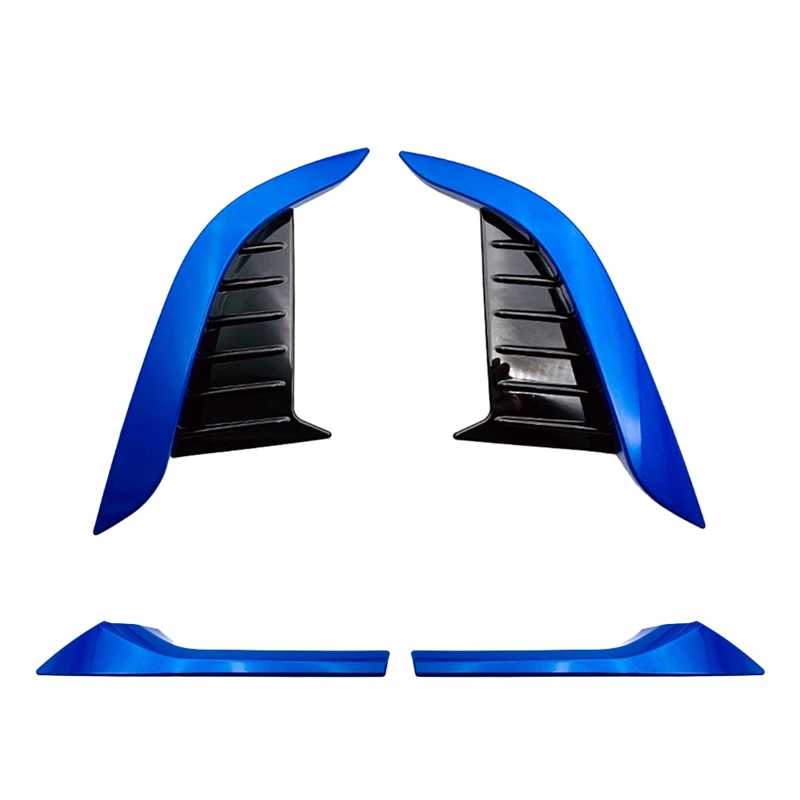 

Front Fog Light Lamp Bezel Cover Trim Exterior Garnish With Front Center Grille Grill Moulding Strips Cover Trim