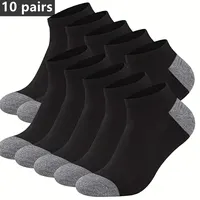 Chaussettes confortables respirables de cheville de coton de la mode des hommes 10pairs, chaussettes de l'été des hommes 1
