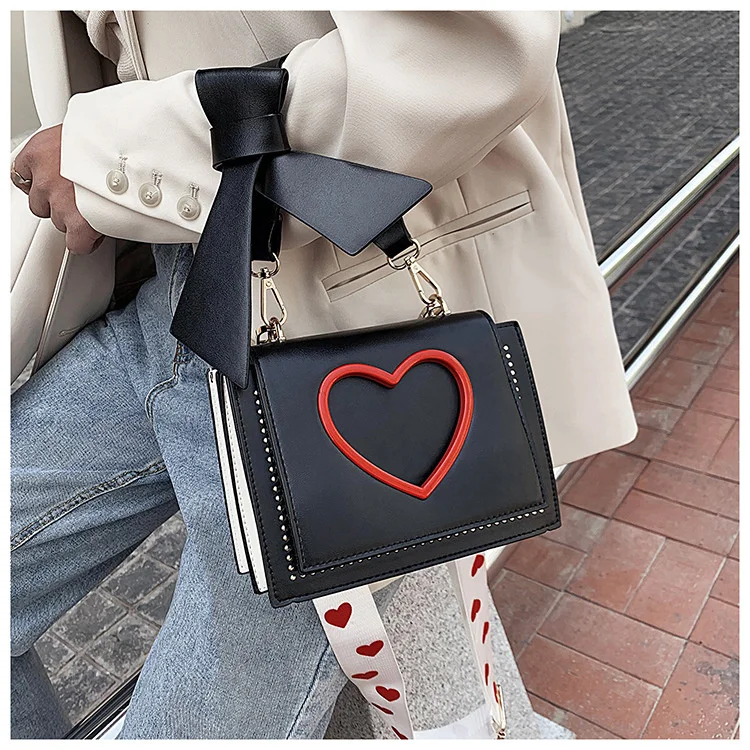 Girly Bag Heart Handbags Women Shoulder Bags Cute Messenger Bags