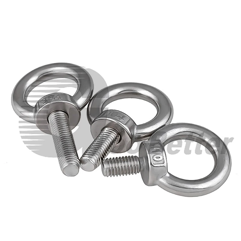 Crochets à œil (eye Bolts) En Acier Inoxydable 304 - Tailles M4 à M24 - Pour Fixation, Levage, Bricolage
