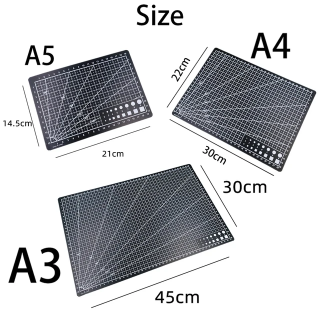 Cutting Mat A3 A4 5 PVC Workbench Patchwork Cut Pad Sewing Manual DIY Knife  Engraving Leather Cutting Board Single Side Underlay - AliExpress