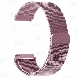 Elegant Milanese Loop Metal Bracelet - 20mm/22mm Strap for 20MM watch band (Pink gold 7)