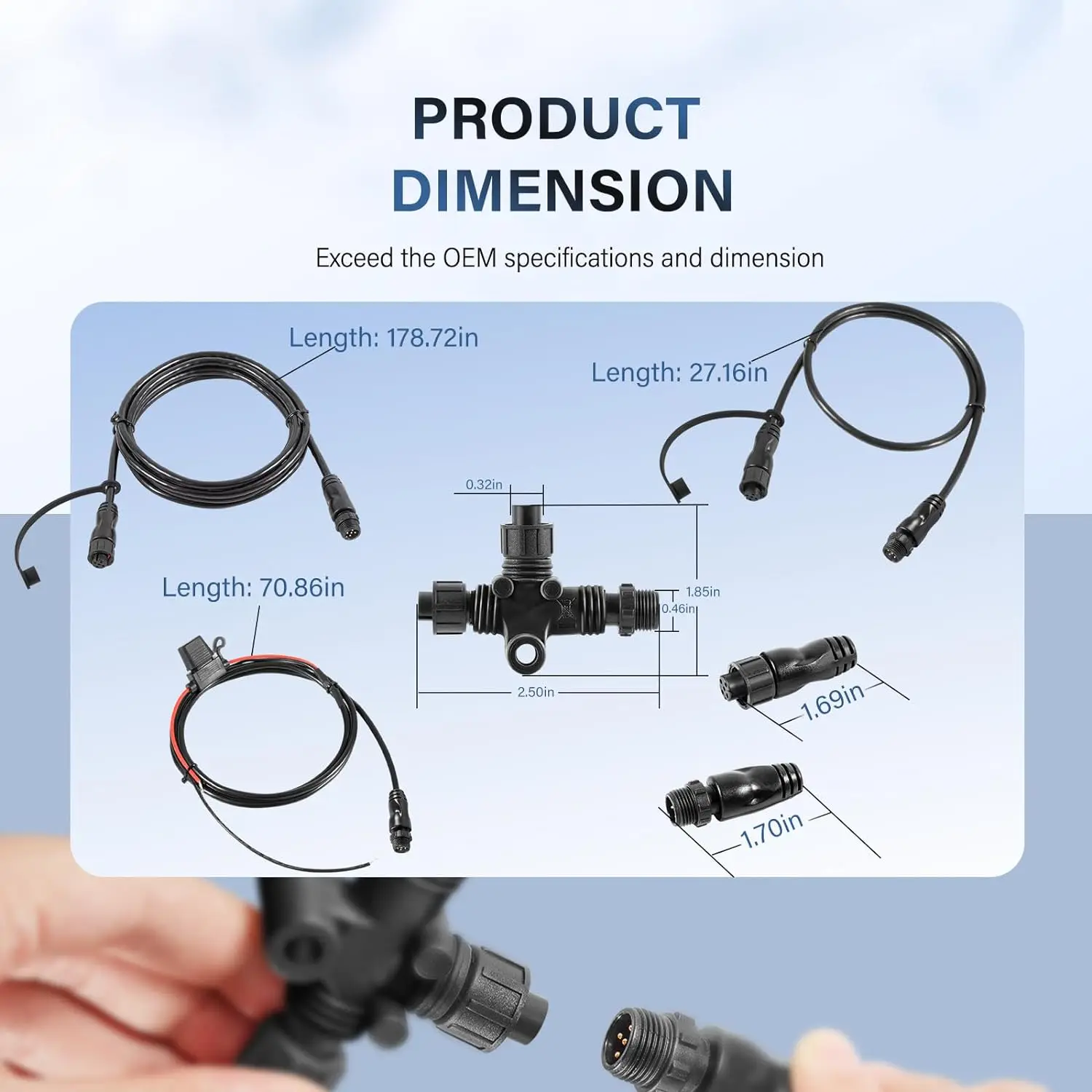 MX 124-69 NMEA Network Starter Kit,NMEA 2000 Node Terminators, NMEA2000 Connection with T Connector Replace OEM 124-69