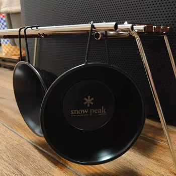 Snow Peak 야외 304 스테인리스강 캠핑 눈 그릇, 인스턴트 국수 그릇, 밥 그릇, 캠핑 휴대용 식기
