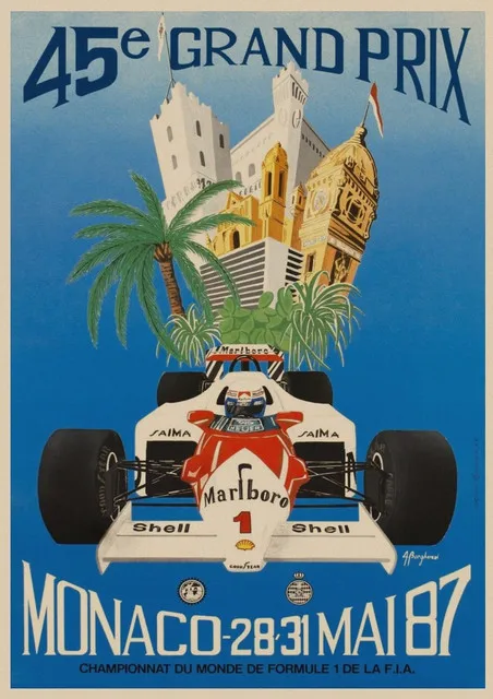 Vintage poster – San Marino, 9e Gran Premio Kronenbourg, Formula 1