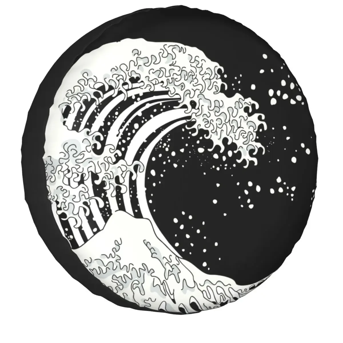 

Японское запасное колесо Kanagawa Great Wave для джипа прицепа Katshushika Hokusai Стиль протектор шин 14-17 дюймов