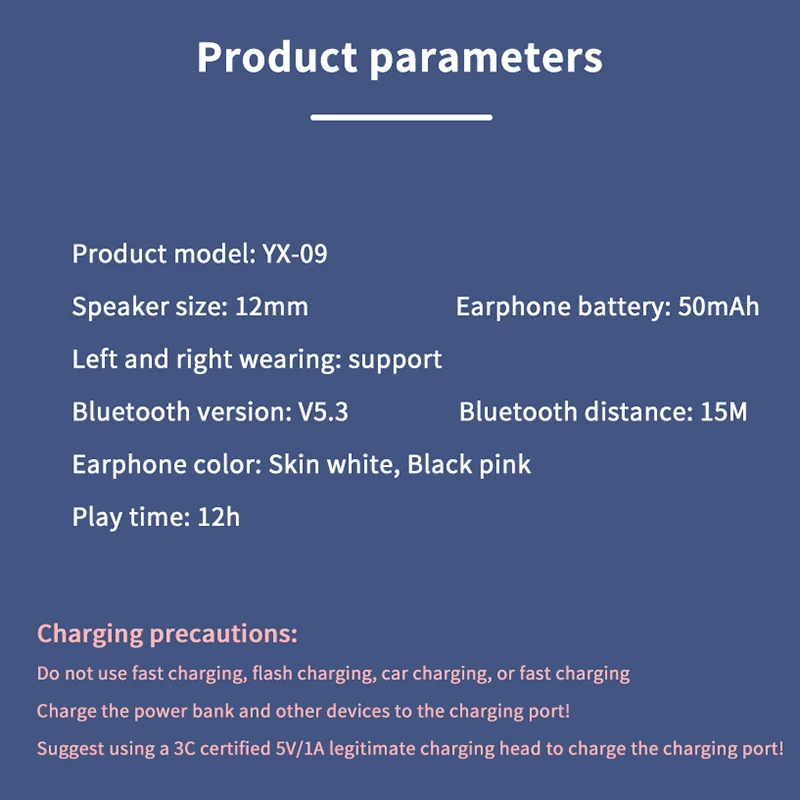 Wireless Earbuds Bluetooth Headset Clip Ear Noise Reduction Earphone Single Ear Headphones For Sport Running Music Headset