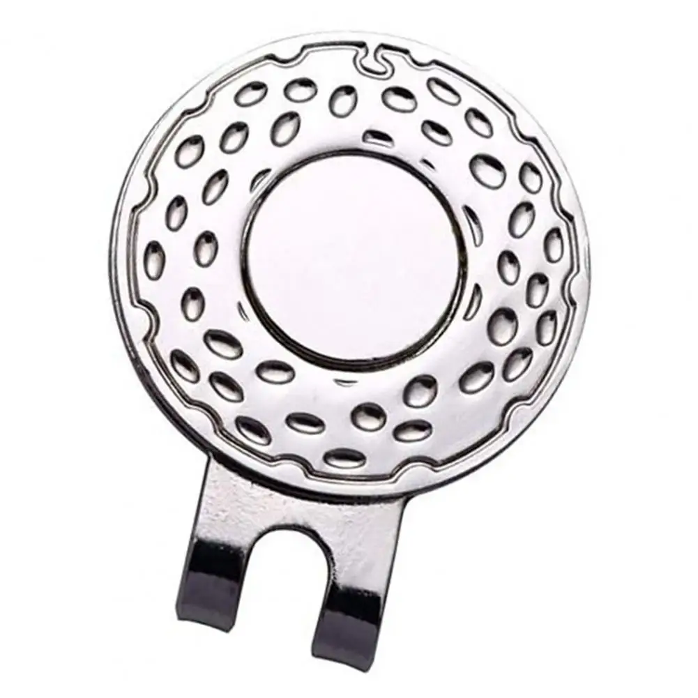 Magnetic Golf Hat Cap Clip Round Coin Shape Golf Hat Clip Ball Aiming Magnet Marker Golfs Ball Mark Training Golfs Marker