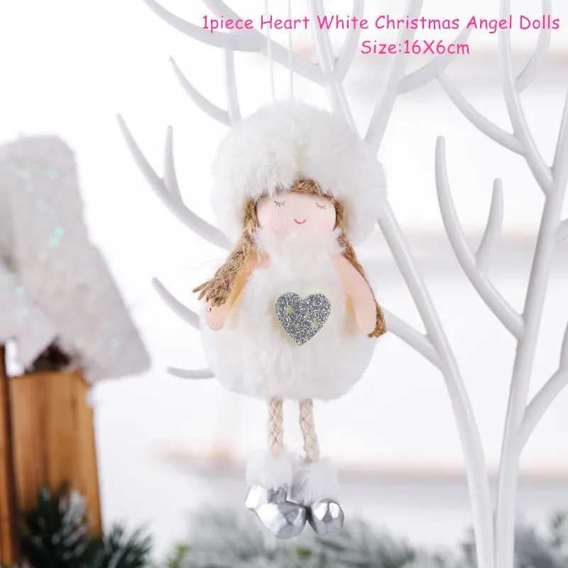thumbnail image 1 of Muñeco de ángel rosa lindo, regalo de Año Nuevo 2023, adorno para árbol de Navidad, decoración navideña para el hogar, niños, decoración de Navidad 2022, 1 of 5