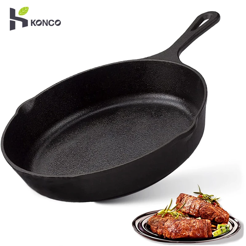 Cast Iron Skillets 14/20cm Frying Pan Cooking Pot Breakfast Pan