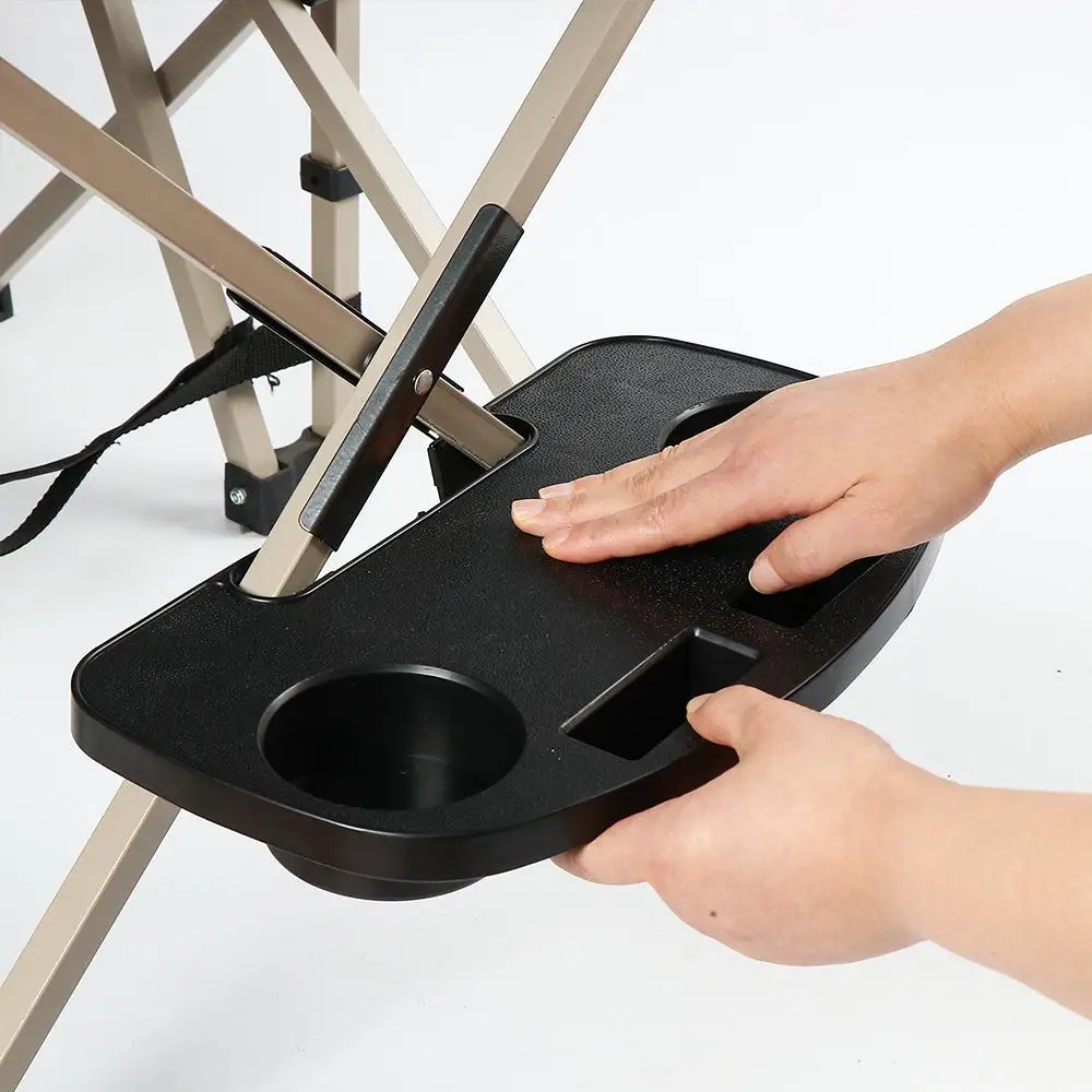 Clip On Table Tray Folding Relaxing Chair Drink Holder Fishing Camping Beach folding chair