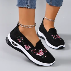 Spring and Autumn Women's Fashionable Lightweight Breathable Non-Slip Casual Loafers - 38 (Black)