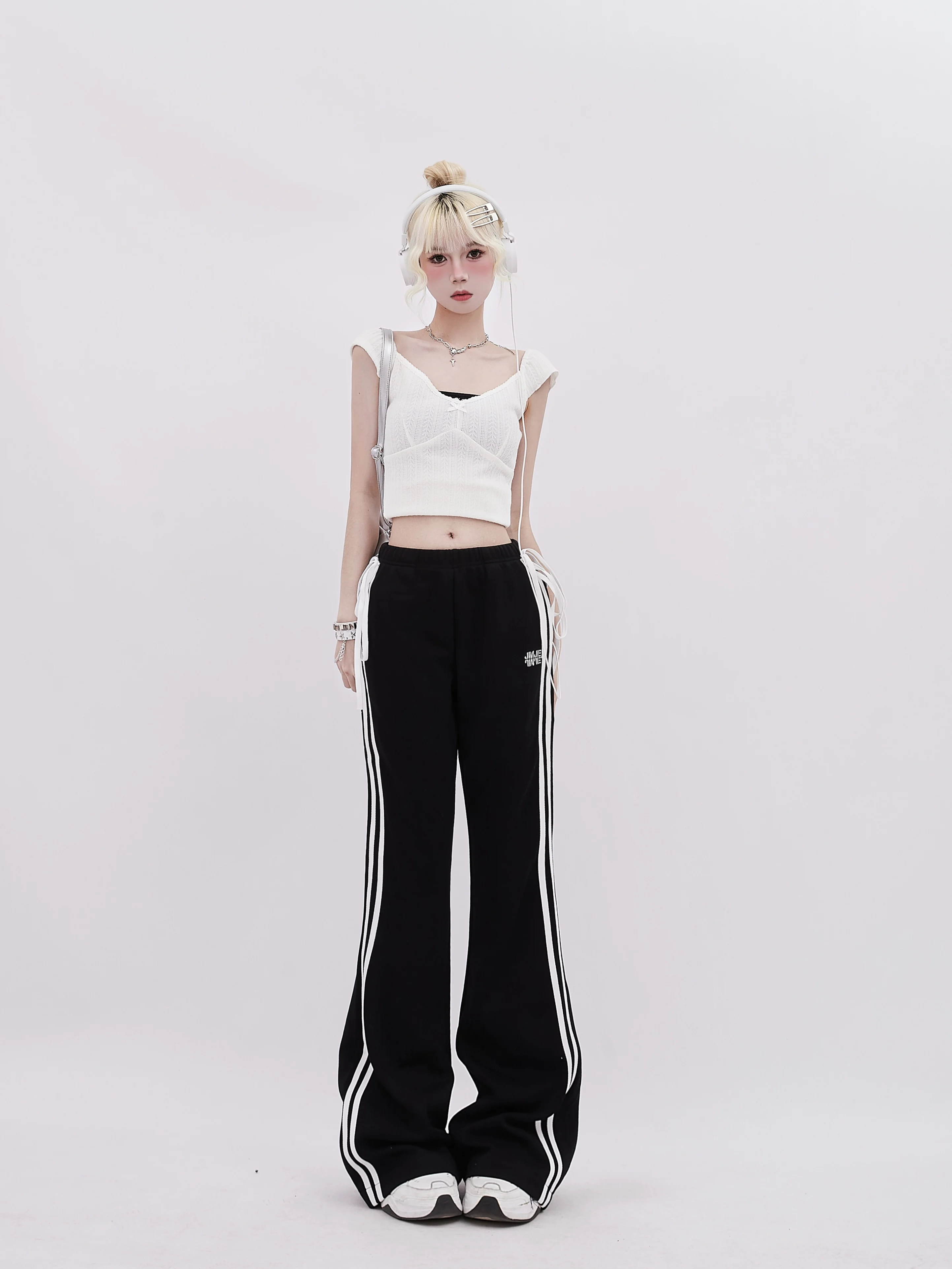 パンツ archive grunge 00s stripe Design pants Pinstripe Serious LA Bondage Pants Y2K Goth | eBay