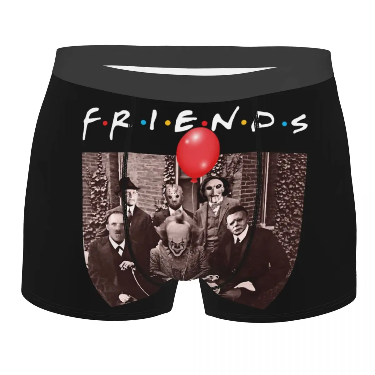 

Halloween Friends Underwear Men Breathbale Horror Movie Baddies Legends Boxer Briefs Shorts Panties Soft Underpants For Male