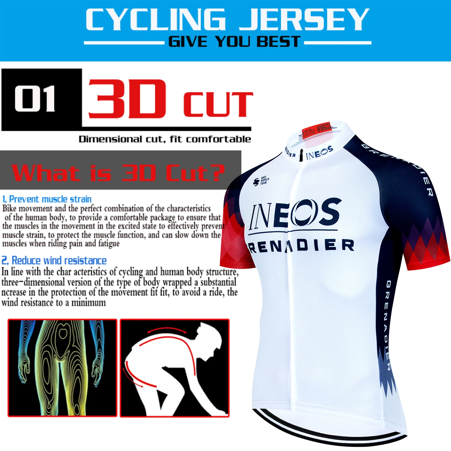 INEOS Fietsaccessoires Set Heren Fietsshirt Racefietsen MTB Herenkleding Mountainbike Jerseys Fiets_voghion.com