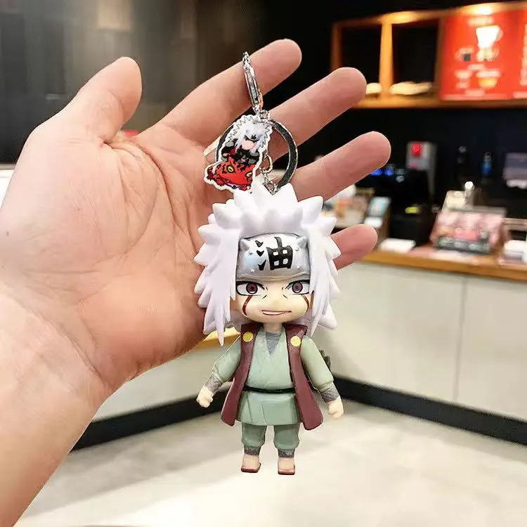 Naruto anime dos desenhos animados chaveiro naruto sasuke sakura ningji  kakashi saco personalidade pingente novo casal ornamento periférico presente
