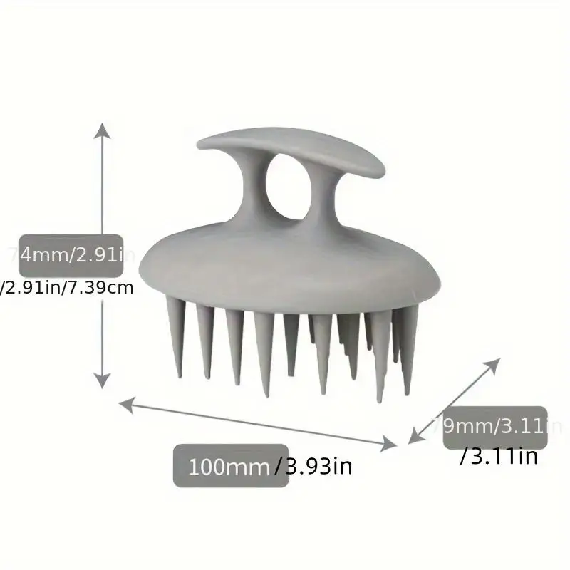 Spazzola Massaggiante in Silicone per Cuoio Capelluto, Pettine per Shampoo, Massaggiatore per Radici, Spazzola per Doccia, Strumento per la Cura dei Capelli da Salone - immagine 6