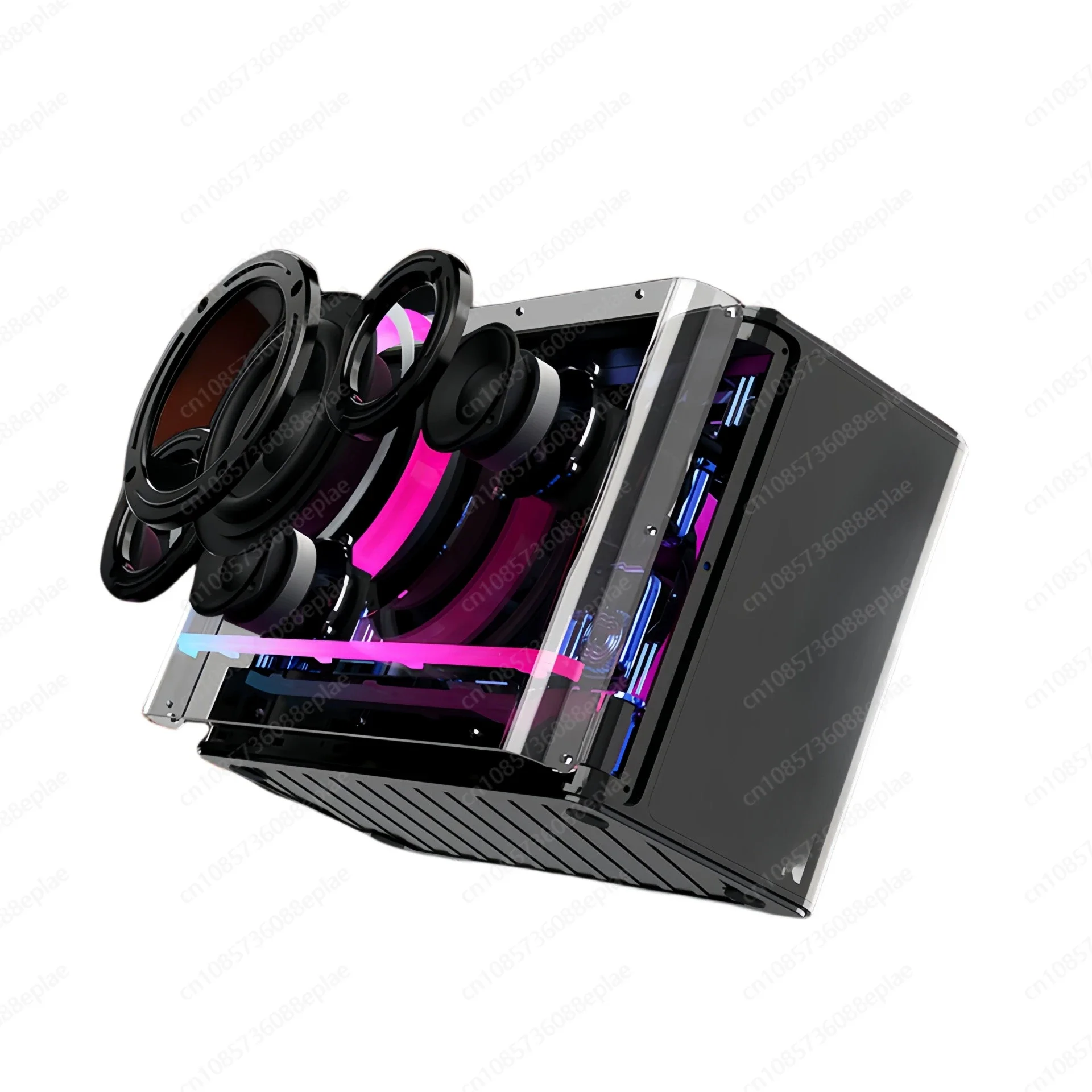 High-ended JK-06 Desktop bluetooth speaker RGB cold light wireless high quality bass sound battery Handheld Wireless Microphone