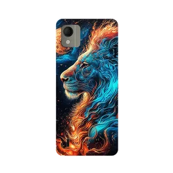 Floral Wolf Soft Silicone Shockproof Phone Cover for Nokia C110 (1)