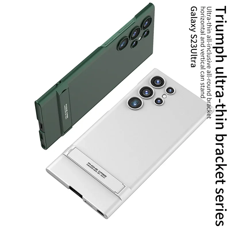 Ultra-Thin Skin-Friendly Matte Shockproof Protective Cover with Adjustable Bracket