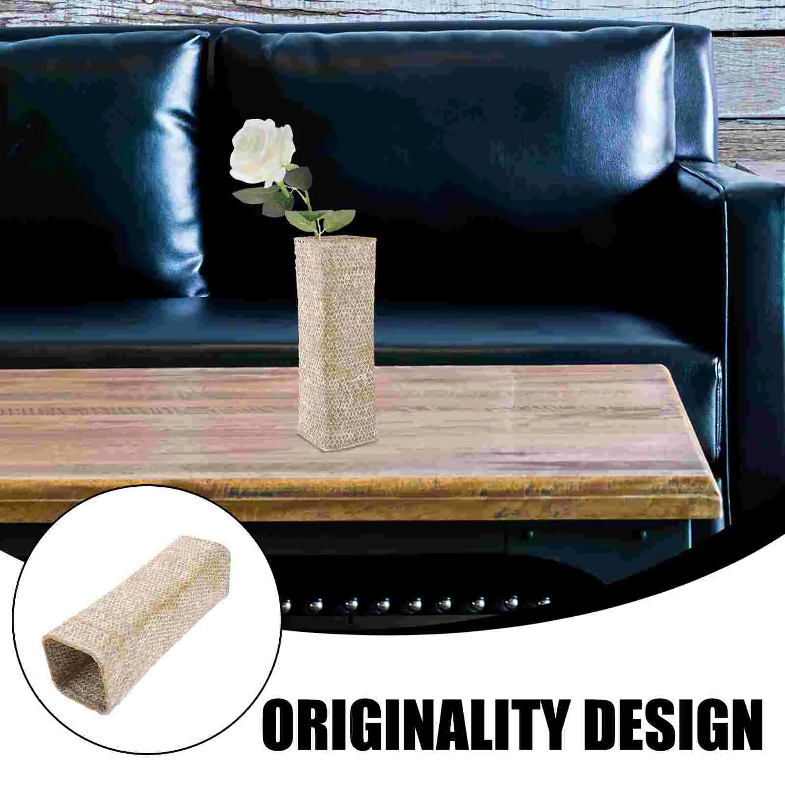 Natural Straw Flower Vase 4