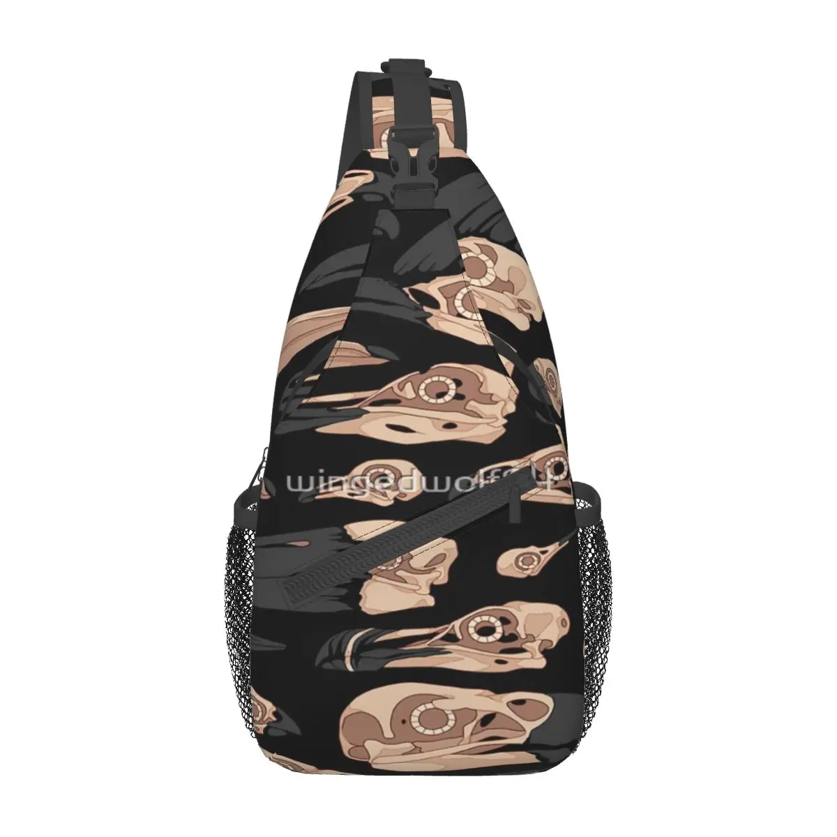 

Bird Skulls Chest Bag Fashionable Large capacity School Nice gift Multi-Style