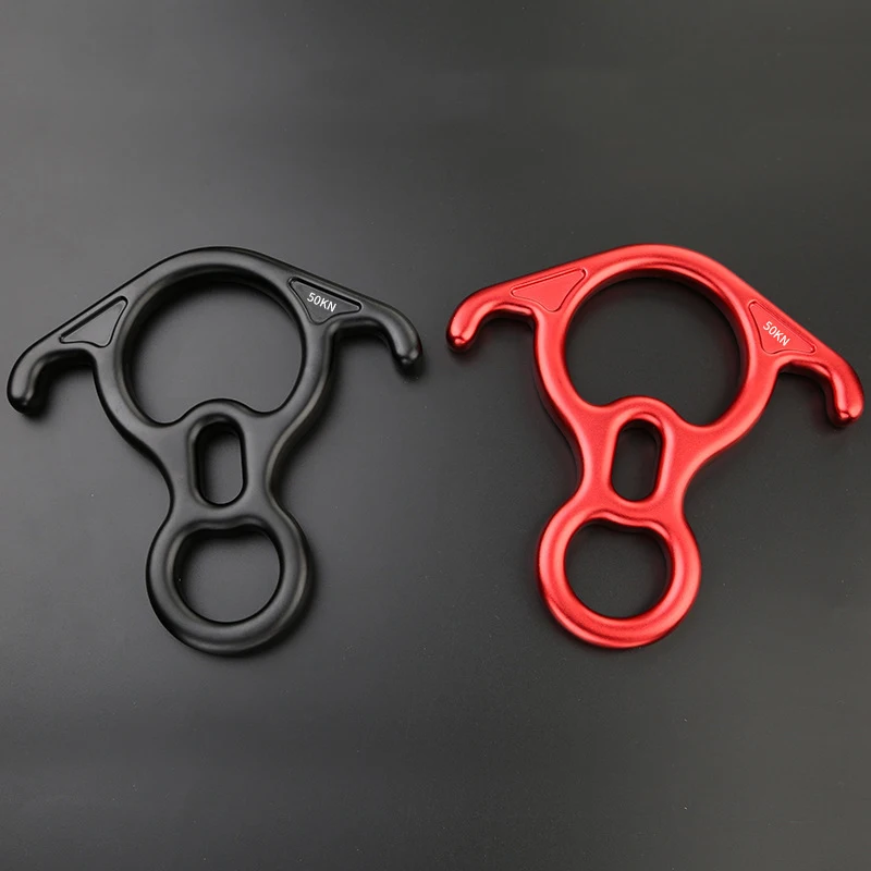 Rock Climbing Equipment 50KN Descender For Rock Climbing