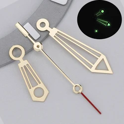 Rose Gold & Silver Sea - Inspired Watch Hands with Green Luminous Finish (GOLD)