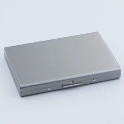 RFID - Blocking Slim Aluminum Card Protector Wallet - Secure, Large Capacity (GRAY)